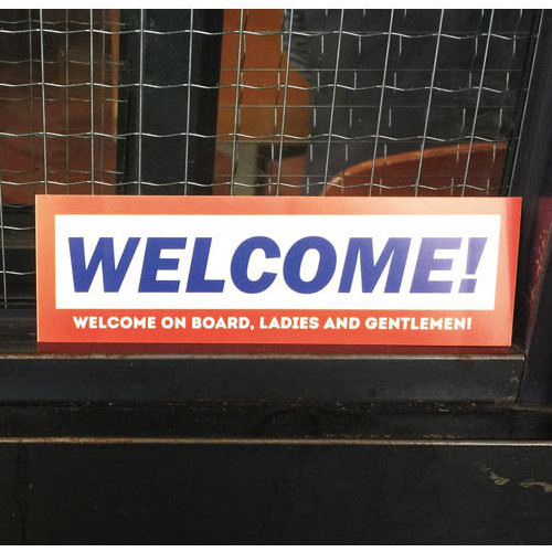 Welcome - UNIVERSAL CONDITION Vintage Typography Message Sticker Set