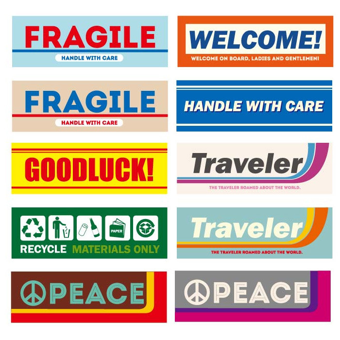 UNIVERSAL CONDITION Vintage Typography Message Sticker Set