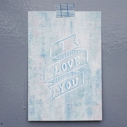 Front - UNIVERSAL CONDITION I Love You Message Postcard