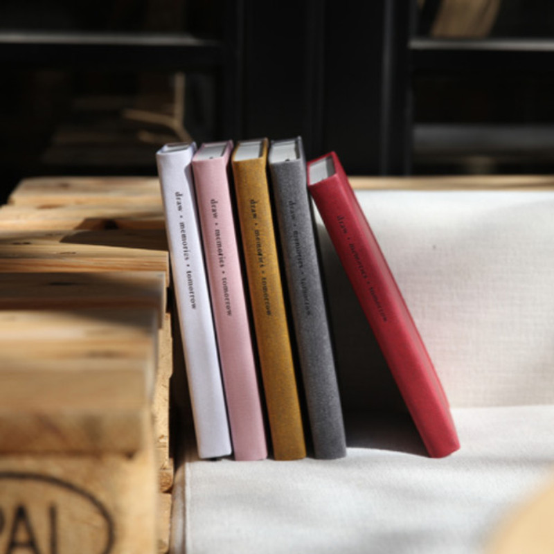 Making memory hardcover medium plain notebook 