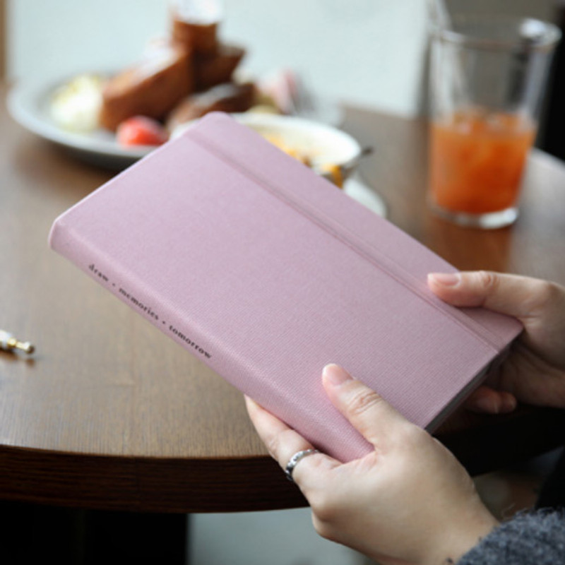 Making memory hardcover medium plain notebook 