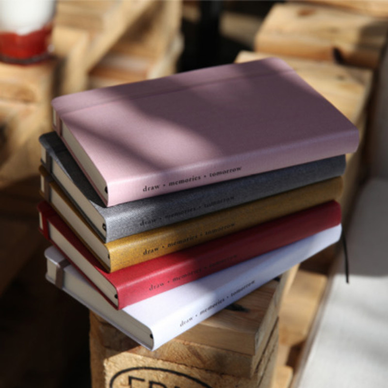 Making memory hardcover medium plain notebook 