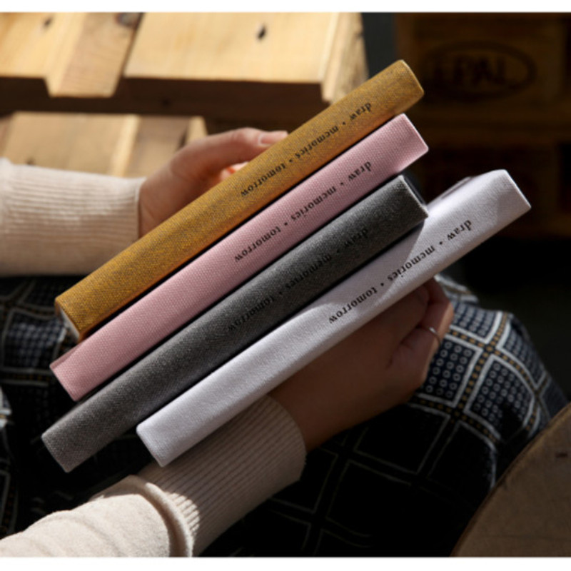 Making memory hardcover medium plain notebook 