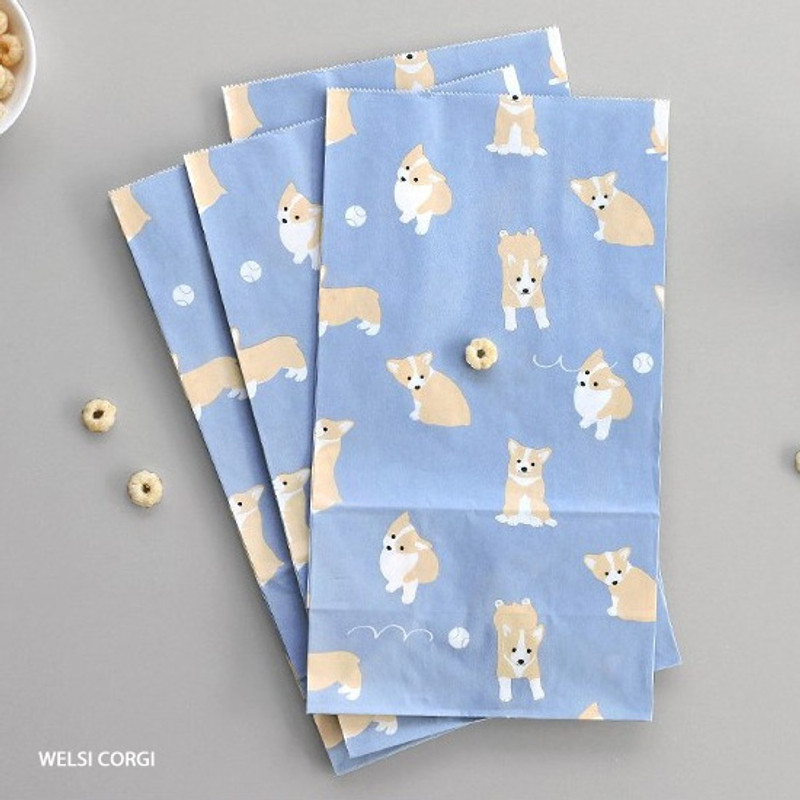 Welsh corgi - ICONIC From my heart cute gift paper bag set Welsh corgi - ICONIC From my heart cute gift paper bag set
