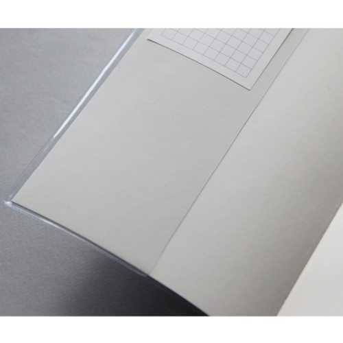 Clear PVC cover - Free medium grid notebook