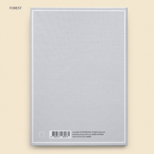 Forest - Cute illustration hardcover small lined notebook