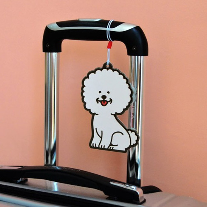 Bichon -Jam studio Hello puppy travel luggage name tag