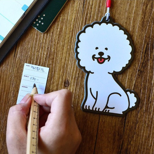 Jam studio Hello puppy travel luggage name tag