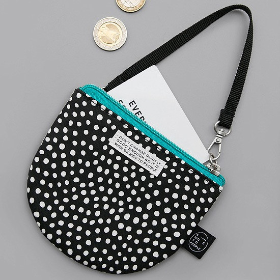 BNTP Semicircle small zipper pouch with strap