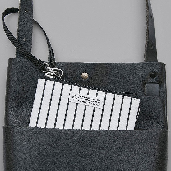 BNTP Semicircle small zipper pouch with strap