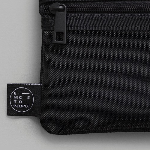 BNTP Double pocket small zipper pouch with strap