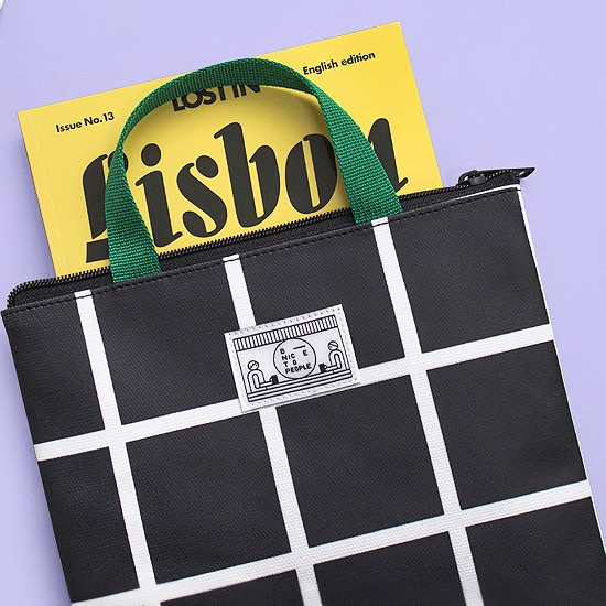 BNTP Coated cotton medium document tote bag