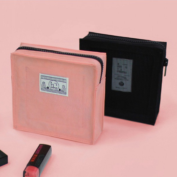 BNTP Washer block square medium zipper pouch