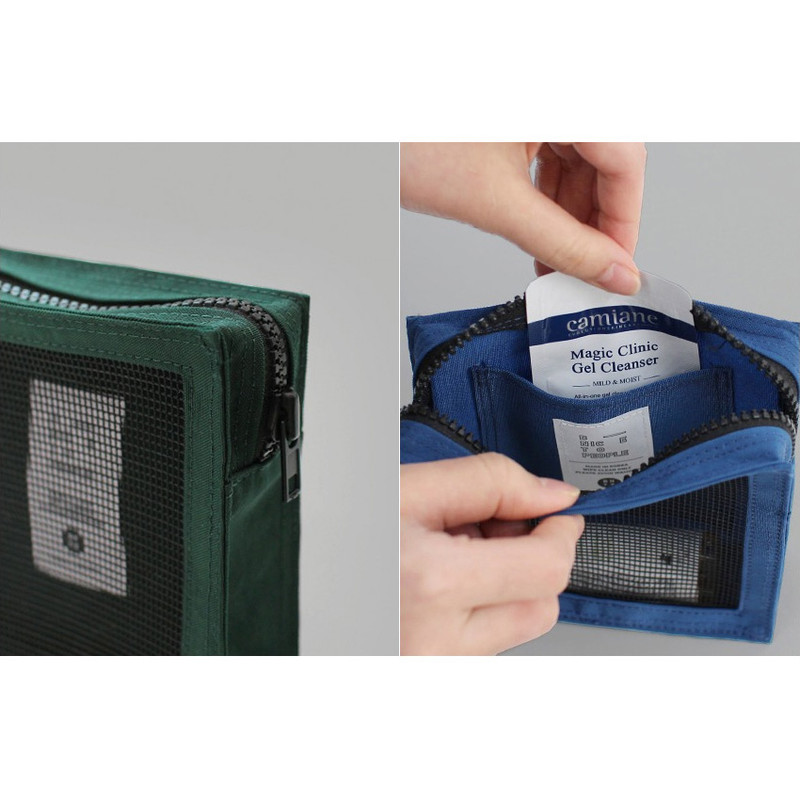 BNTP Washer block square medium zipper pouch
