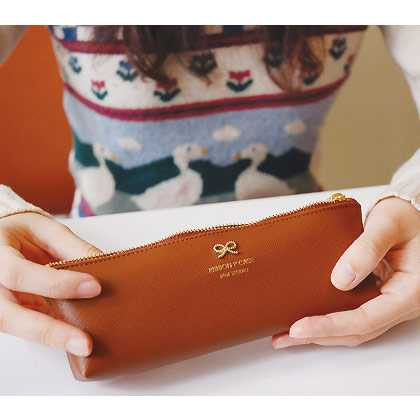 Lovely Ribbon pencil case pouch - 5 colors