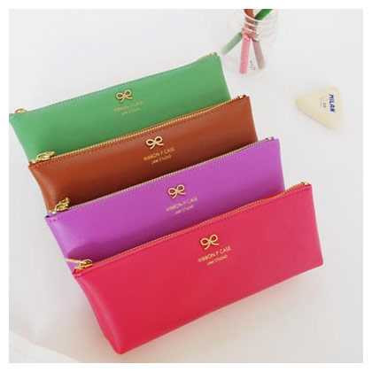 Lovely Ribbon pencil case pouch - 5 colors