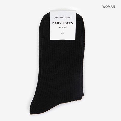 Women - Dailylike Comfortable yours for life daily socks - Black