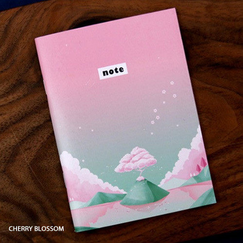Cherry blossom - Illustration mini small lined notebook
