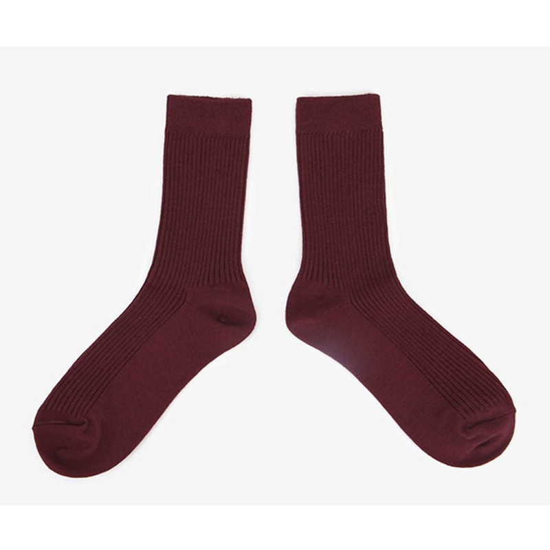 Dailylike Comfortable yours for life daily socks - Burgundy