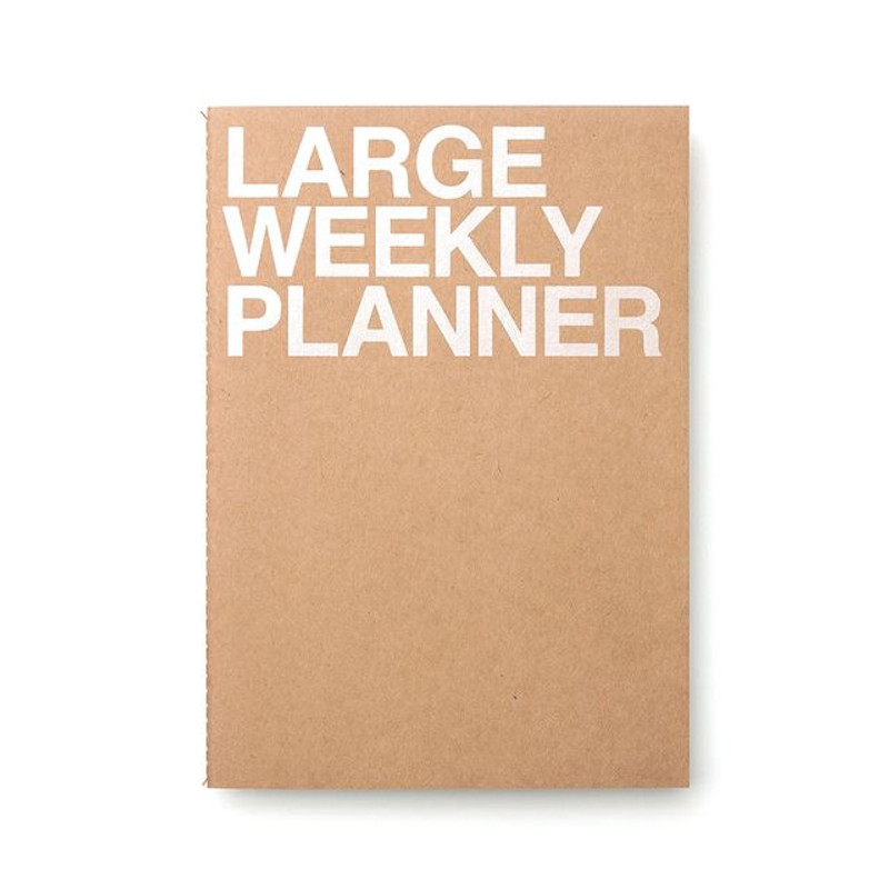 Large 54 weeks undated weekly planner
