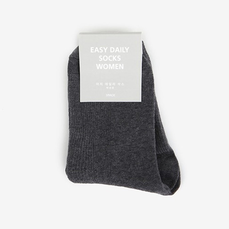 Dailylike Women easy daily socks - Charcoal Dailylike Women easy daily socks - Charcoal