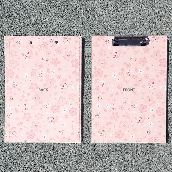 Buri cherry blossom pattern A4 clipboard