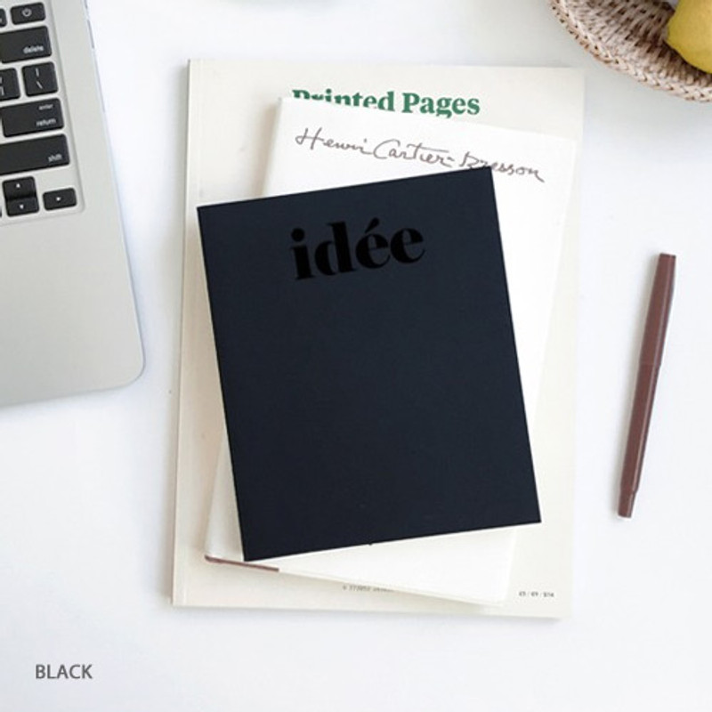 Black - Seeso Idee plain drawing notebook