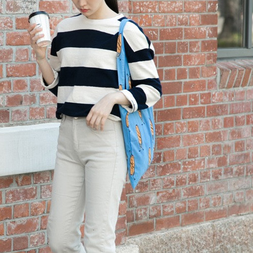 Baguette - Livework Jam Jam pattern daily shoulder tote bag ver2