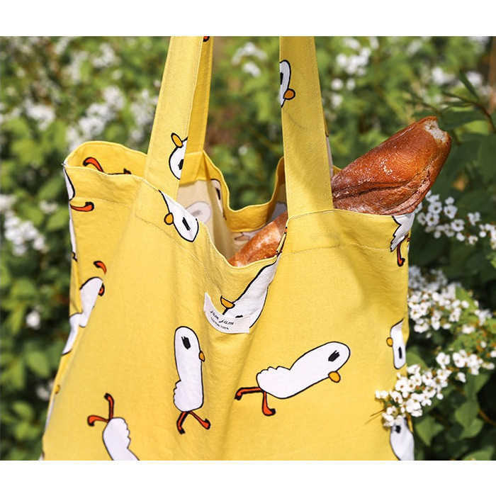 Duck - Livework Jam Jam pattern daily shoulder tote bag ver2