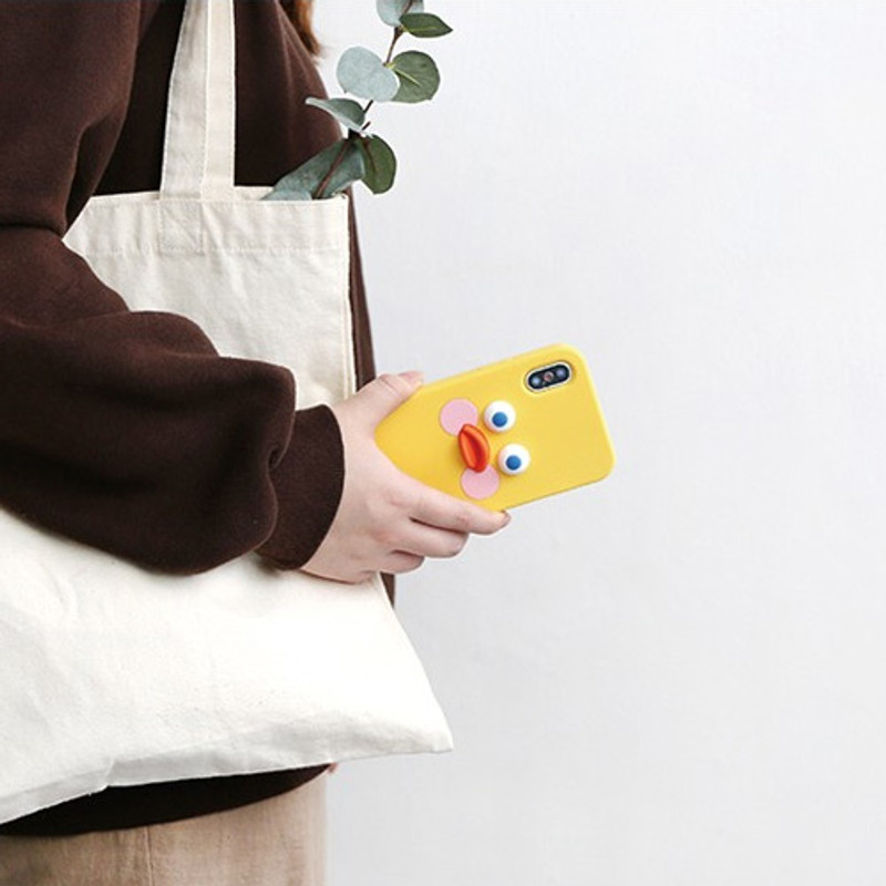 Yellow duck - ROMANE Brunch brother silicone case for iPhone X ver2 Yellow duck - ROMANE Brunch brother silicone case for iPhone X ver2