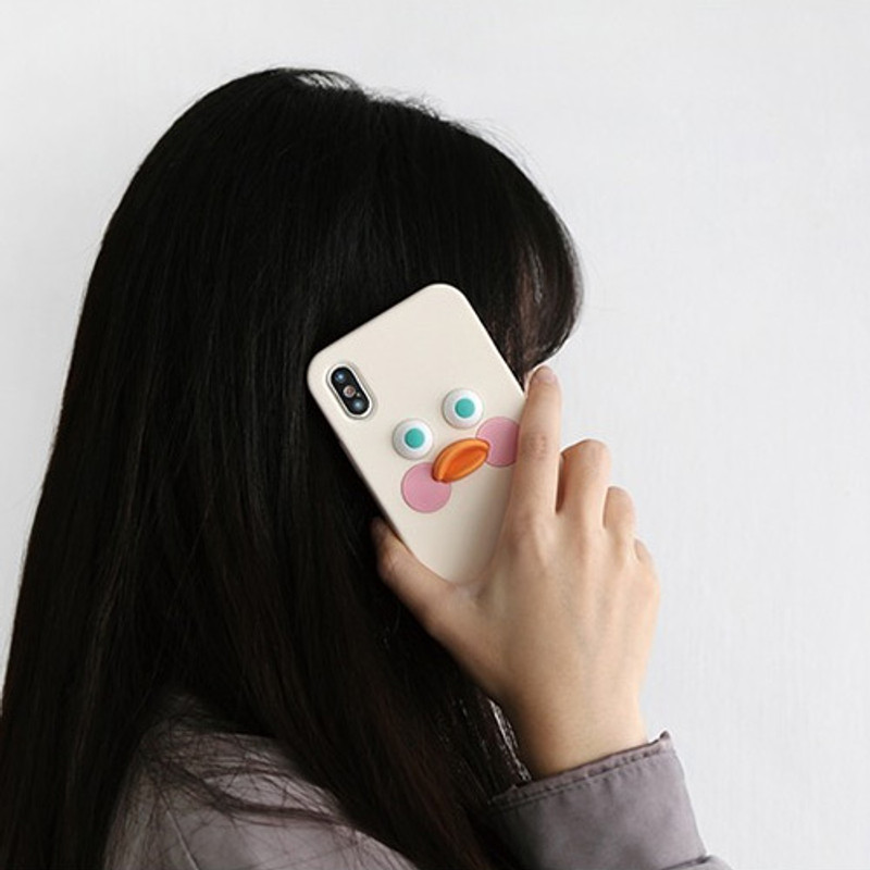 White duck - ROMANE Brunch brother silicone case for iPhone X ver2 White duck - ROMANE Brunch brother silicone case for iPhone X ver2