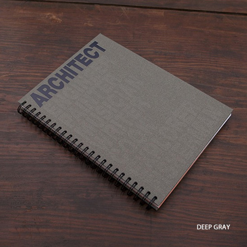 Deep gray - Architect spiral drawing notebook Deep gray - Architect spiral drawing notebook