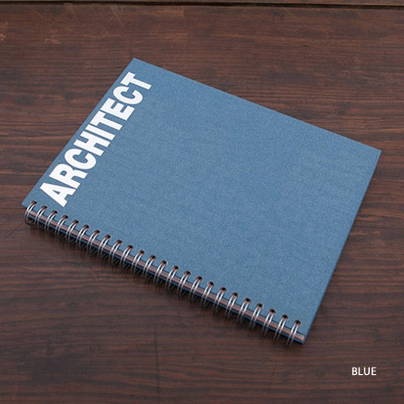 Blue - Architect spiral drawing notebook Blue - Architect spiral drawing notebook