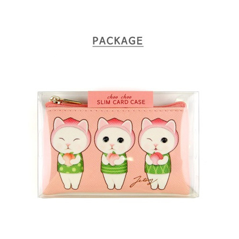 Package - Jetoy Choo Choo cat flat zipper card case Package - Jetoy Choo Choo cat flat zipper card case
