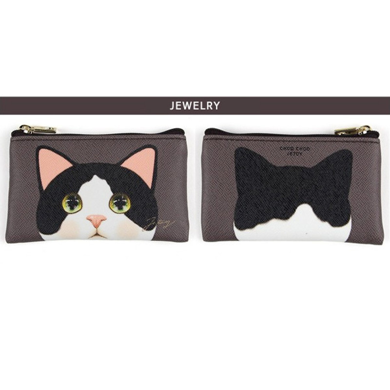 Jewelry - Jetoy Choo Choo cat flat zipper card case Jewelry - Jetoy Choo Choo cat flat zipper card case