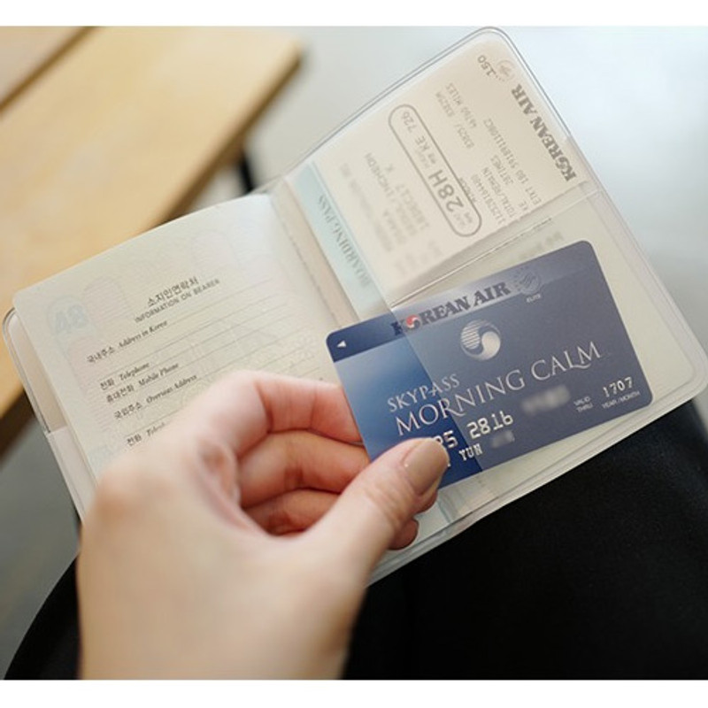 N.IVY You and I clearpassport cover case holder