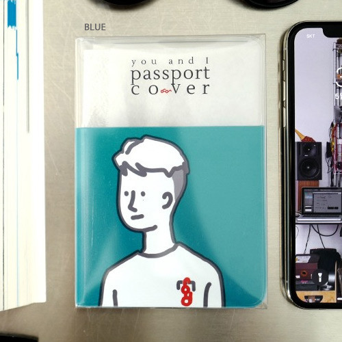 Blue - N.IVY You and I clearpassport cover case holder