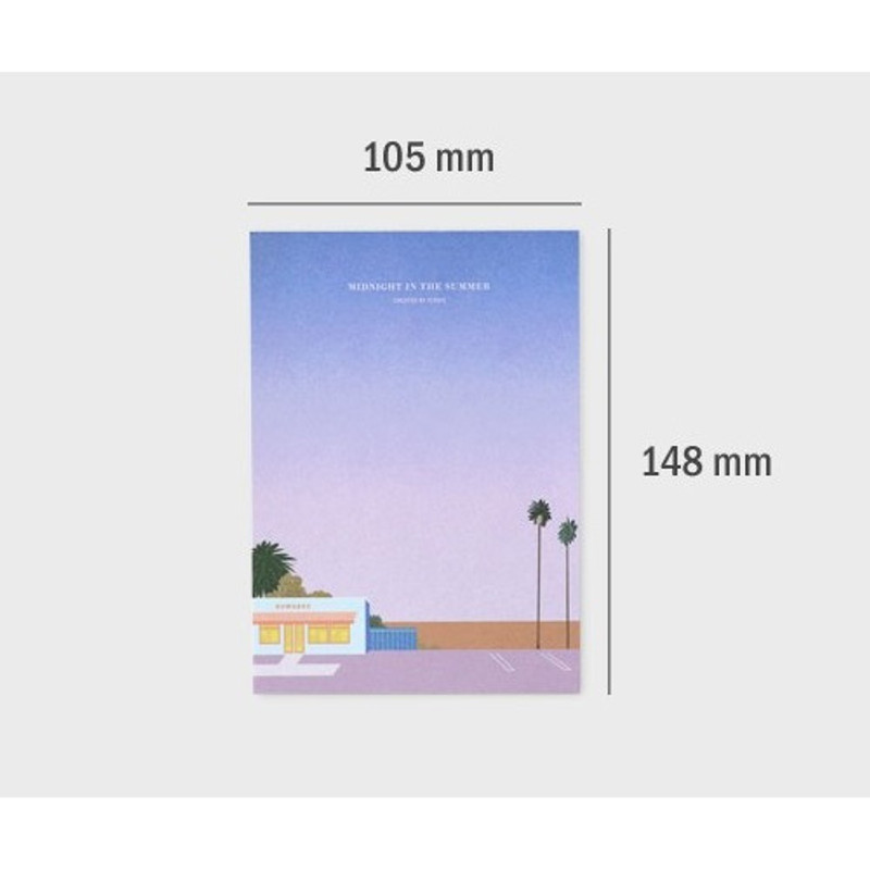 Size - Iconic Lagom illustration memo notepad Size - Iconic Lagom illustration memo notepad