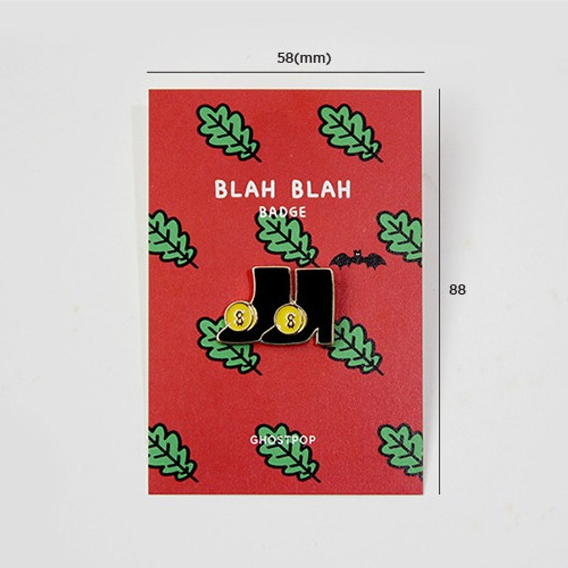 Size of Ghost pop blah blah badge Size of Ghost pop blah blah badge