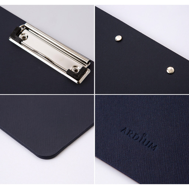 Ardium Navy A4 size clipboard with low profile clip Ardium Navy A4 size clipboard with low profile clip