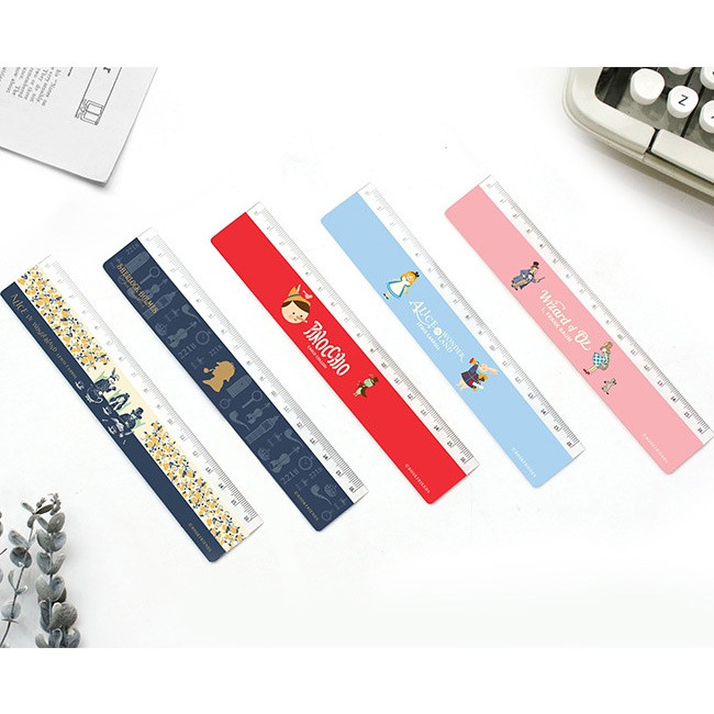 Bookfriends World literature 16cm plastic ruler