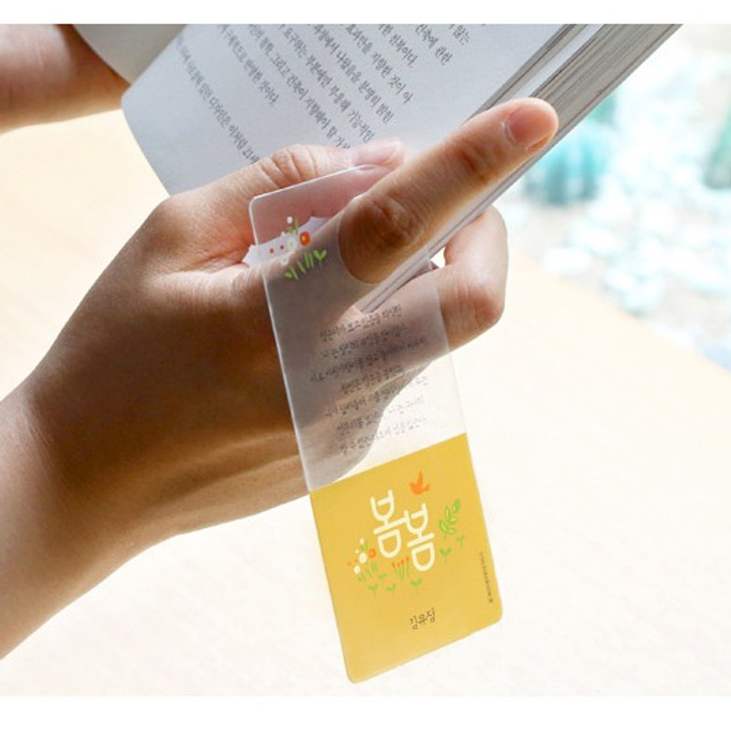 Yellow - Bookfriends Korean literature flower clear bookmark