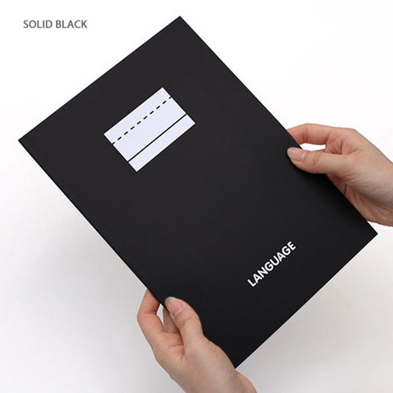 Solid black - 2NUL Language B5 study lined notebook ver3 Solid black - 2NUL Language B5 study lined notebook ver3