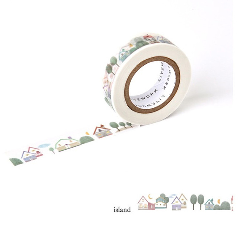 Island - Livework Proust pattern single deco masking tape Island - Livework Proust pattern single deco masking tape