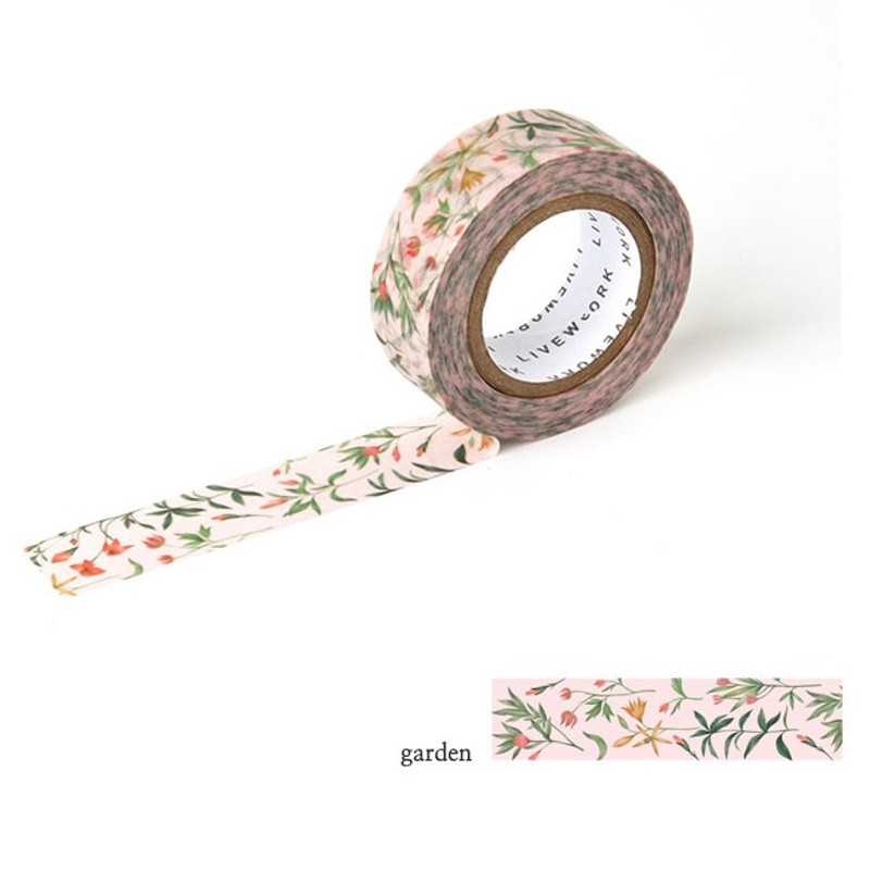 Garden - Livework Proust pattern single deco masking tape Garden - Livework Proust pattern single deco masking tape