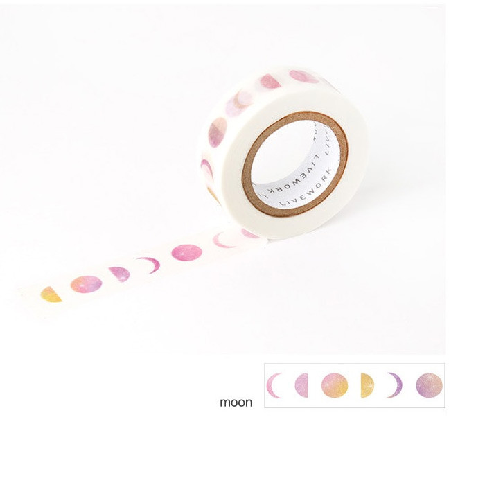 Moon - Livework My universe single deco masking tape