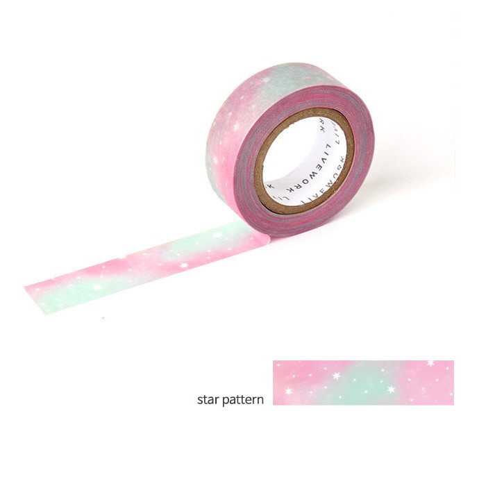 Star pattern - Livework My universe single deco masking tape
