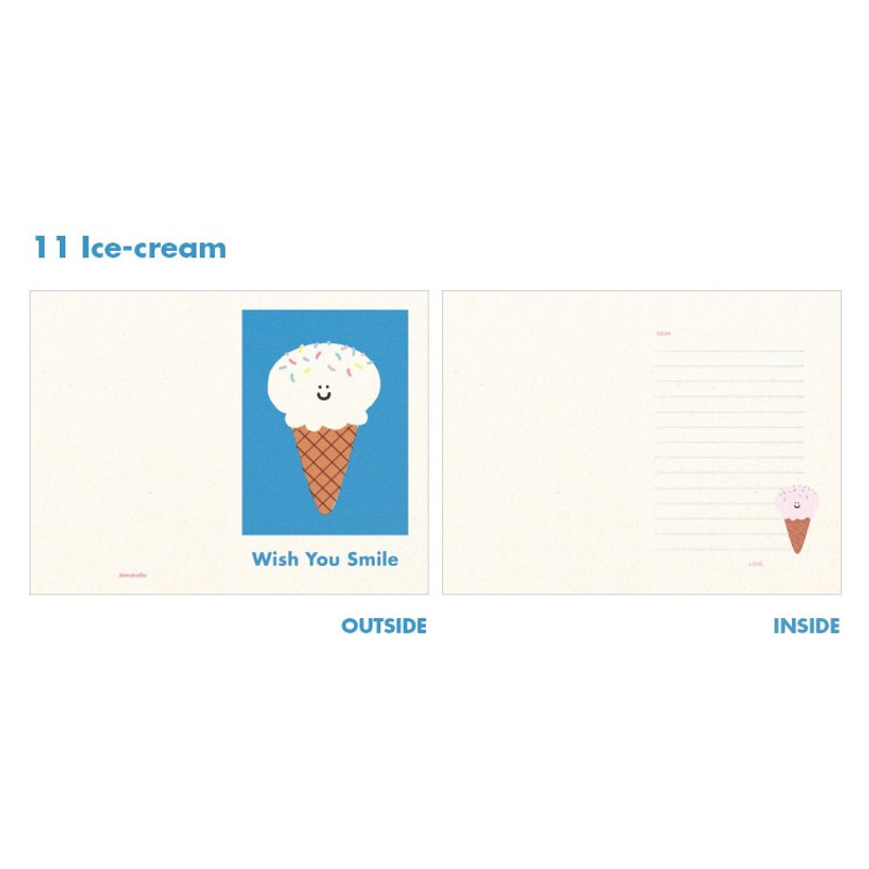 Ice-cream - Jam studio Jam birthday card with envelope ver2 Ice-cream - Jam studio Jam birthday card with envelope ver2