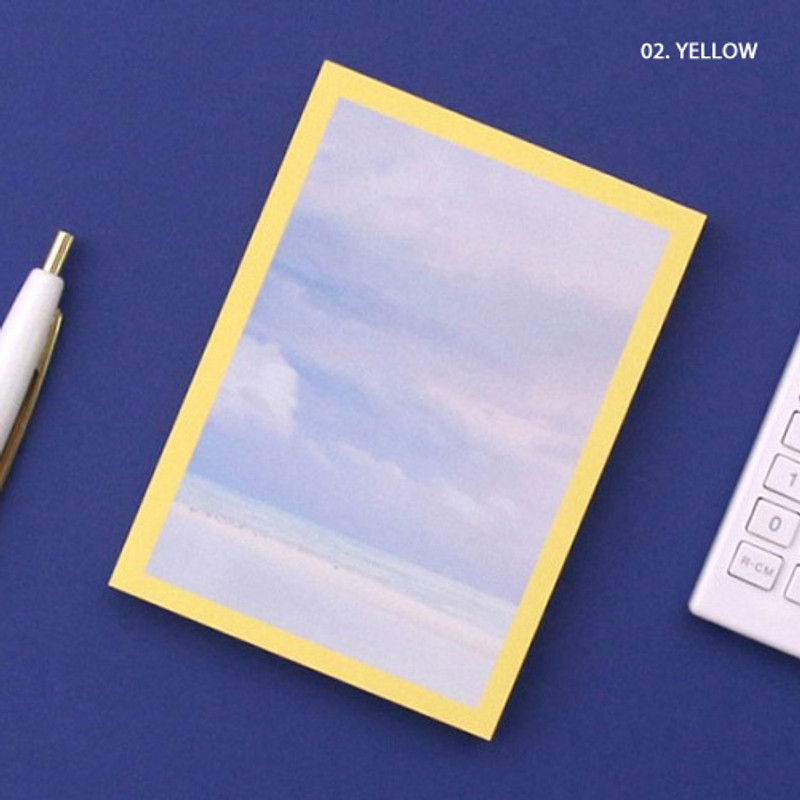 Yellow - Moment photograph memo notepad Yellow - Moment photograph memo notepad