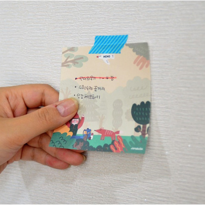Example of use - Jam studio Barobaro memo pad Example of use - Jam studio Barobaro memo pad
